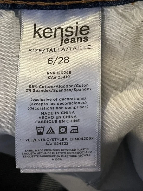 Kensie Vintage-Inspired High Waist Wide Leg Jeans size 6 - Picture 7 of 7